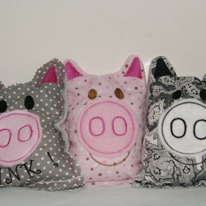 Pig Boo Boo Rice Pack Cover File 5x7 Heat and Cold Pack Farm Critter Animal Aromatherapy Bag