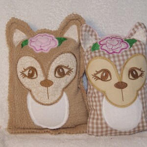 Fawn Doe Boo Boo Aromatherapy Critter Rice Pack or Cover for rice pack Bean Bag Stuffie 5x7 Only Size In The Hoop ITH