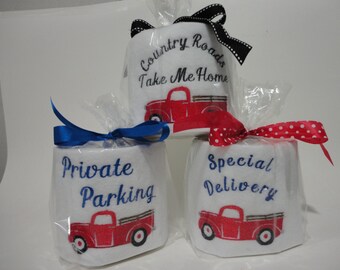 Toilet Paper Design Red VintageRed Pick Up Truck Toilet Paper Embroidery Design Digital