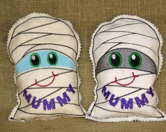 Mummy Halloween Rice Bag and/or Cover for Aromatherapy Bean Bag Stuffie 5x7 only Embroidery Digital Design