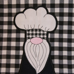 Gnome Kitchen Chefs Boy ** APPLIQUE** Bordado Diseño Digital 5x7 En El Aro