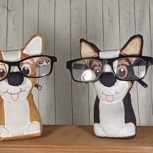 Corgie Glasses Holder Stuffie Plush 5x7