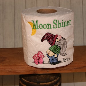 Wichtel Mondschein Toilettenpapier Stickdatei Digital 10x10 und 13x18
