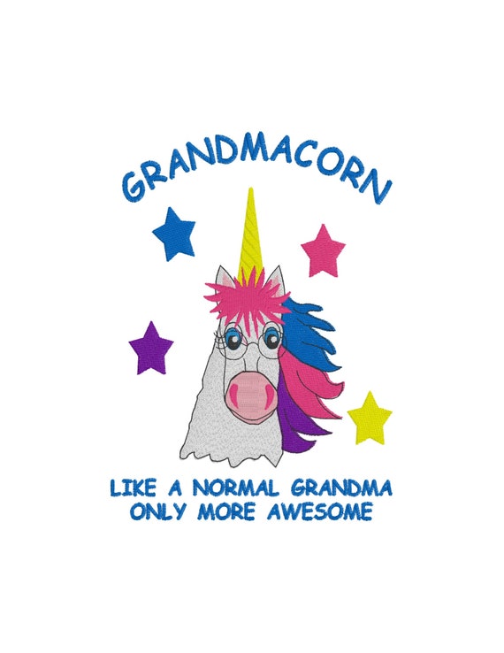 Grandmacorn Like A Normal Grandma Only More Awesome Unicorn Grandmacorn Like A Normal Grandma Only More Awesome Unicorn