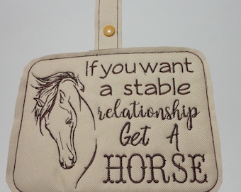 Towel Holder Horse Stable If you want a stable relationship get a HORSE Towel Holder Topper Design Embroidry Digital Design 5x7