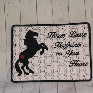 Horse Rearing Silhoutte Coaster, Mug Rug, Magnet, Etc. different designs included for vinyl also 5x7 Size Machine Embroidery Design