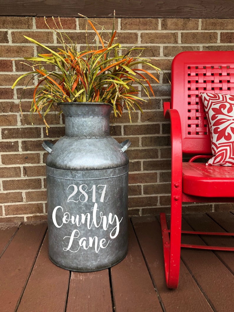 Outdoor decor entry way decor milk can metal milk jugs Etsy