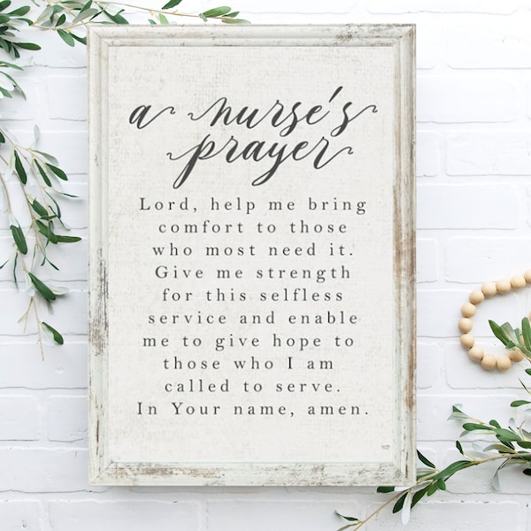 Nurses Prayer - Etsy