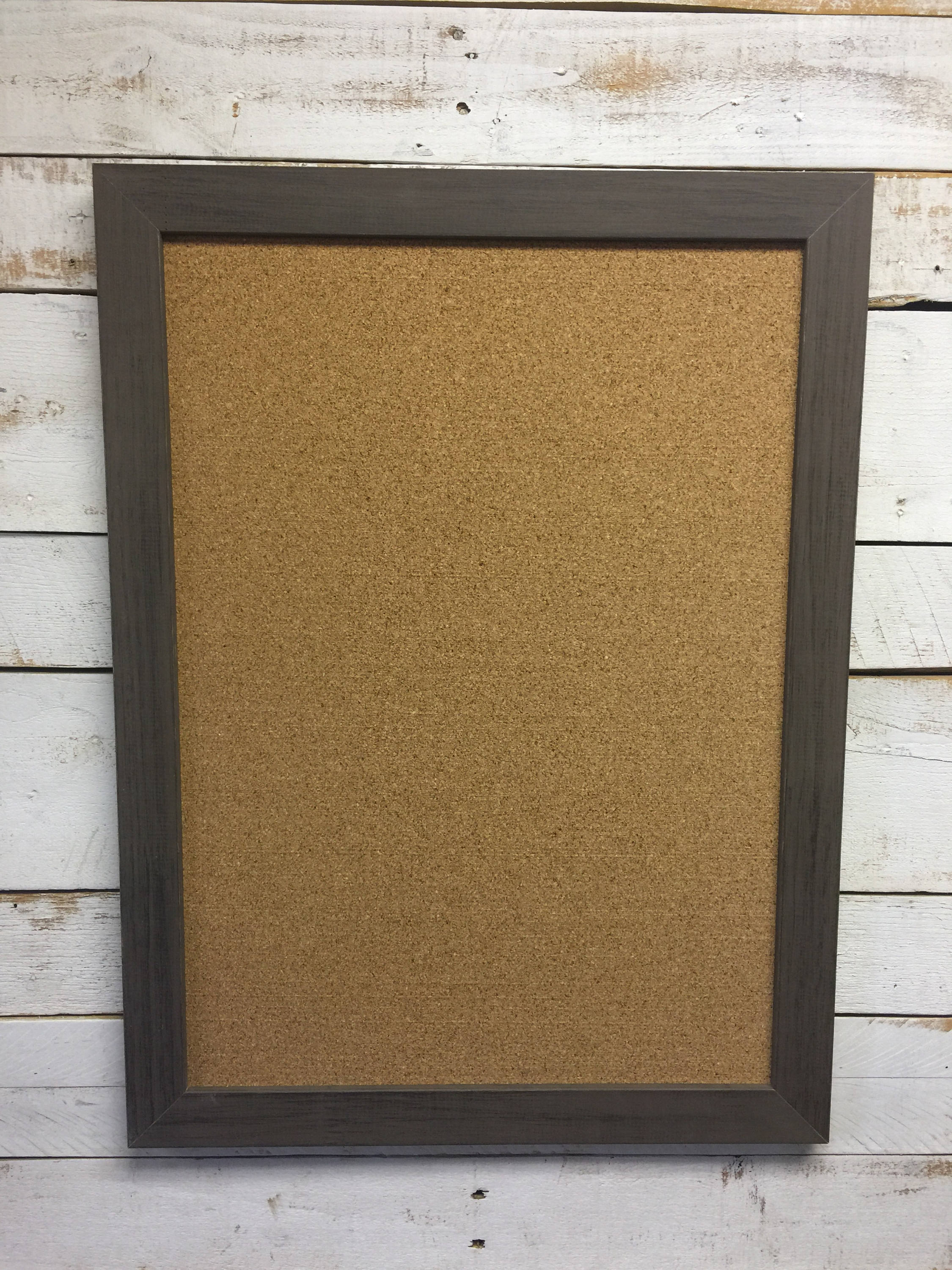 Rustic Cork Board Cork Board Framed Cork Board Bulletin Etsy