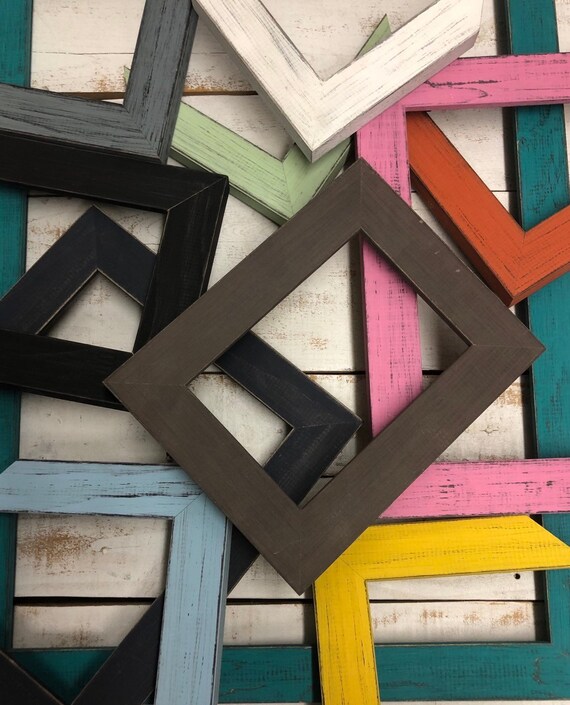 Rustic Photo Frame Farmhouse Picture Barnwood Gallery Wall Distressed Frames