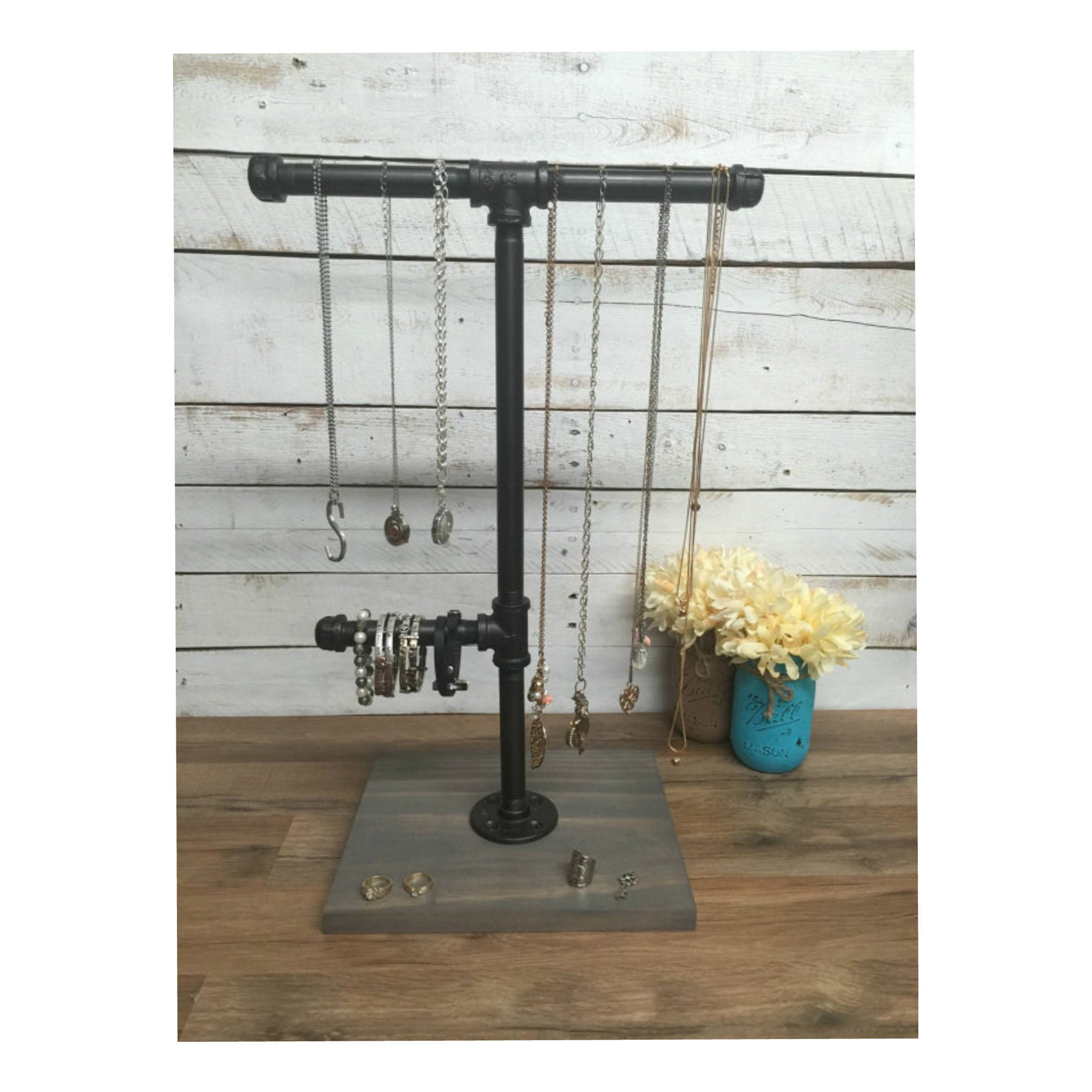 Rustic Jewelry holderRustic Jewelry Stand necklace holder Etsy