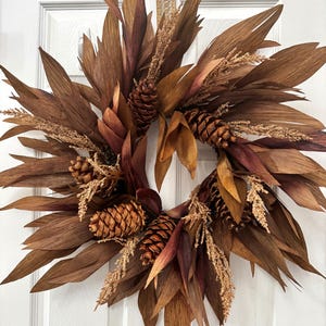 Fall Thanksgiving Harvest Wreath, Door Wreath, Hanger, Tabletop Centerpiece