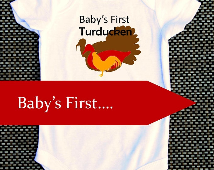 Baby's First Turducken II Funny Thanksgiving Baby Etsy