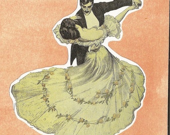 Romantic Blank personizable love note card. Plus one more,  Dancing couple, tuxedo ballroom, waltzing, or tango. BEST SELLING ITEM!