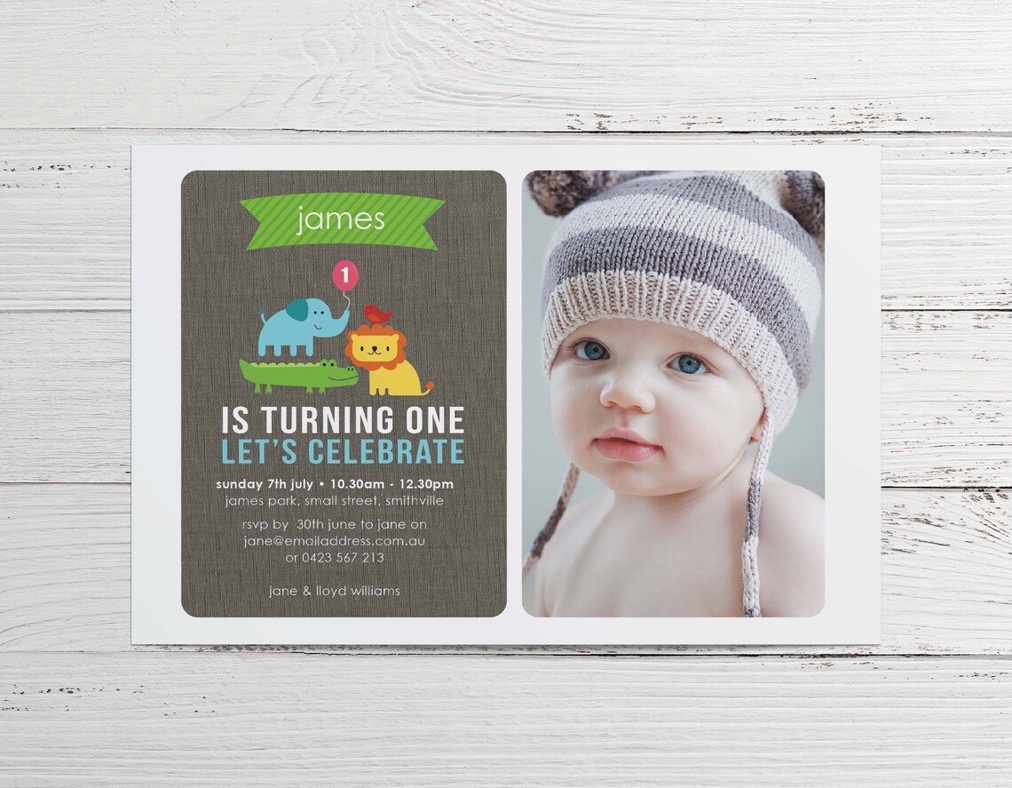 First Birthday Party Invitations boy 1st Birthday Invites Boy Etsy