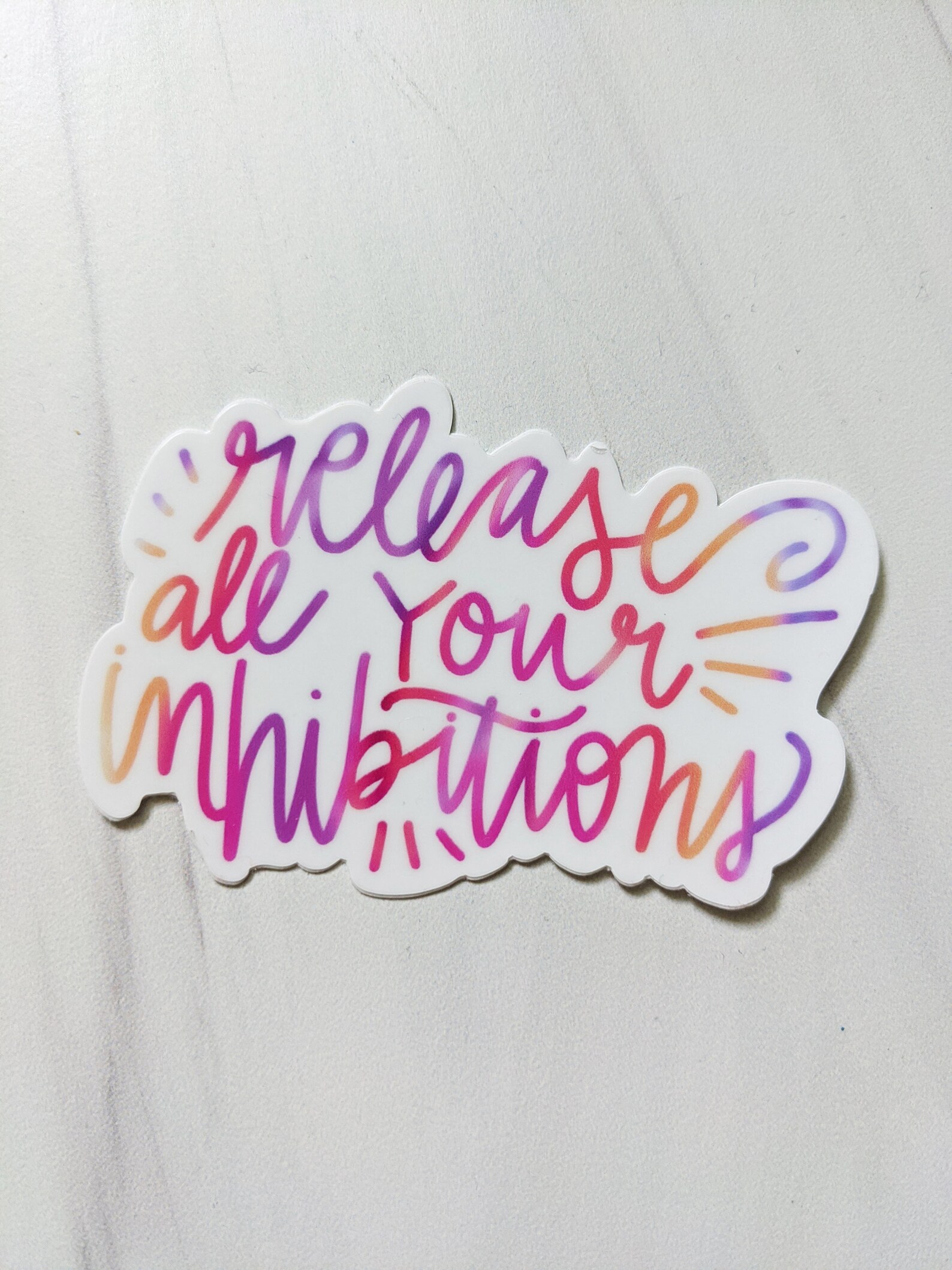 Release Your Inhibitions Song Sticker 90s Nostalgia - Etsy