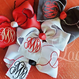 Monogram Hairbows-Personalized monogram bows- Monogram Bundled bows- School Hair bows - Baby bows- Girl Bows -Bow- Headband bows- Hairbows--