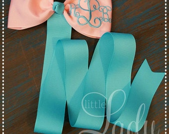 Hair-bow holder-monogrammed hair-bow holders-personalized hair-bow holder-you choose your color-monogrammed bow organizer-girls bow holder--