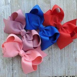 Hair bows- Hair bow bundle- Baby hair bow- girl hair bow - bows for babies- School hair bows- bow- Custom Bows- solid hair bows- headbands--