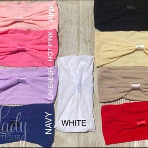 Nylon Headbands - Wide headbands- Interchangeable Headbands- Choose your color- Headbands for baby- Headbands to clip bows on- Headbands ///