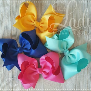 Hair bow- Bundled hair bows- Baby bows - Girl Bows - School hair bows - Custom Hair bows - Bow - Headband bows - Solid Hair bows - Hairbows-