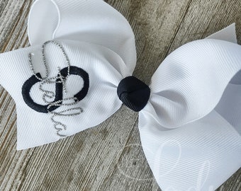 Monogrammed Hair Bow – Personalized Name, Girls Hair Accessory