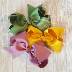 Hair bows- Hair bow bundle- Baby Hair bows- Girl Hair bows- Bows for babies- School Hair bows- Bow- Custom Hair bows- Solid Hair bows - Bows