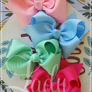 Hair bows- Bundled Hair bows - little girl Hair bows - Bows for babies- School Hair bows - Custom Hair bows - Baby bows- Girl Bows- Hairbow-