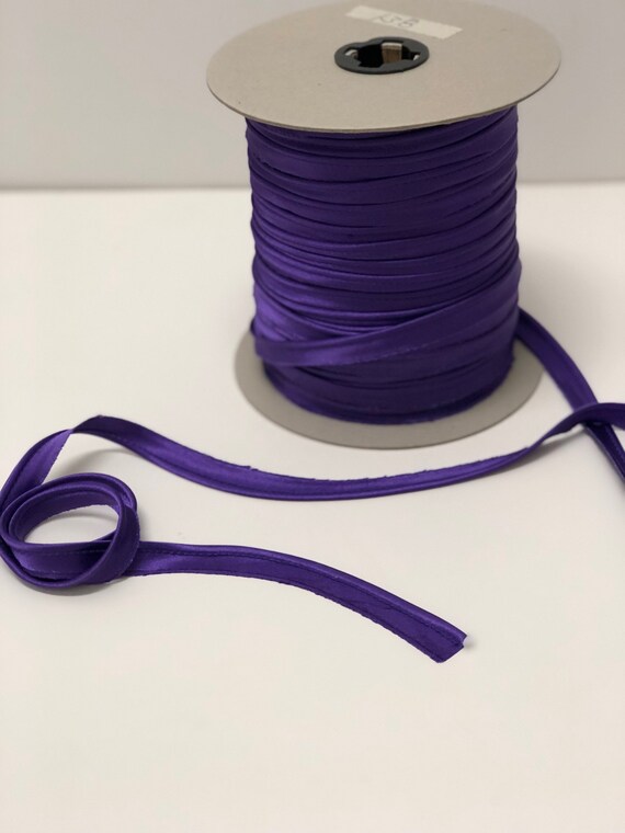 Purple Satin Piping Trim by the Yard 12 inch wide 30 cord Jewelry