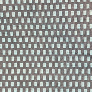 Mini Squares in Silver, Aqua, Grey | Mini Mike's Hospital Gown | Michael Miller | Quilting Fabric | Novelty Fabric | Fabric by the Yard