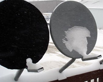 universal SATELLITE DISH cover by dish hoodie- plain or with USA flag