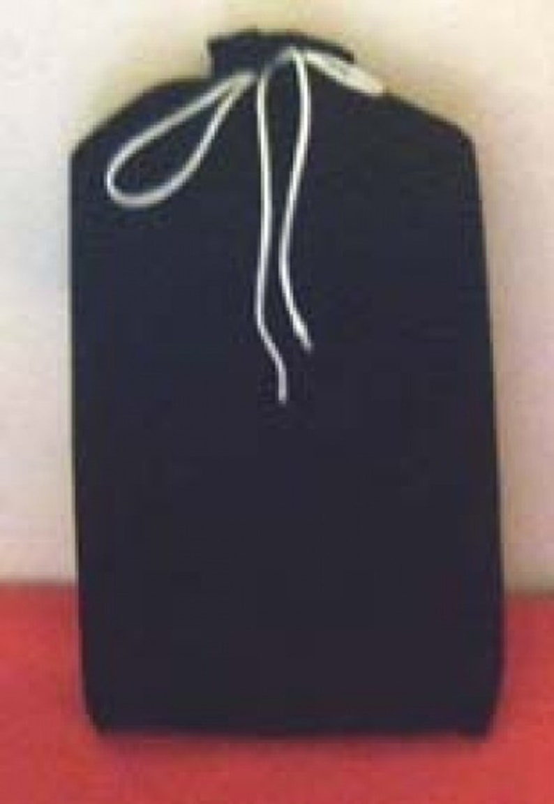 Cremation Velvet Bags For personal effects & remains Temporary container Black