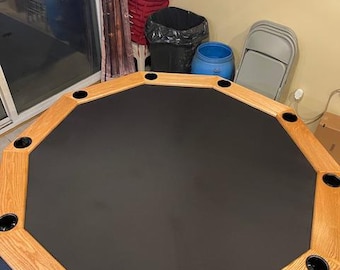 Custom Poker Table Cover: Speed Cloth Overlay for professional table with worn felt center - Casino Style - Any Size - USA made - free ship