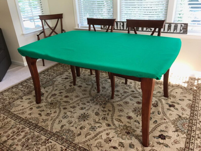 Poker Felt Cover for Any Rectangle Table Squared or Rounded Corner