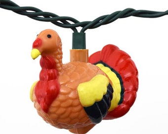 Turkey lights for the Holidays - Thanksgiving string lights