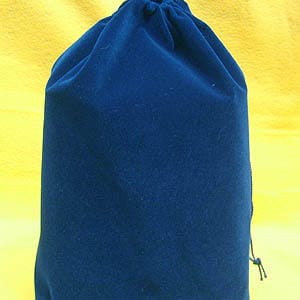 Cremation Velvet Bags For personal effects & remains Temporary container Blue