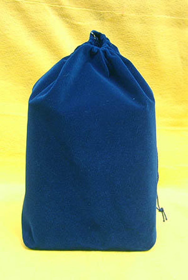 Cremation Velvet Bags For personal effects & remains Temporary container Blue