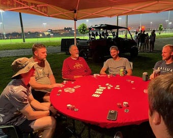Speed Cloth Poker Table Cover + Pad for Lifetime table: Polyester Linen, Tournament Casino Style - USA Made