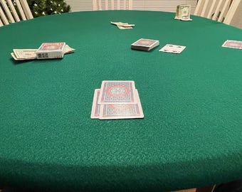 Felt Poker Table Cover: Casino Game Cloth for Lifetime Tables