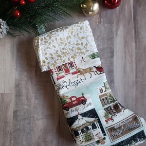 Nostalgic Sleigh Ride Christmas Stocking