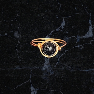 Blue Goldstone Ring