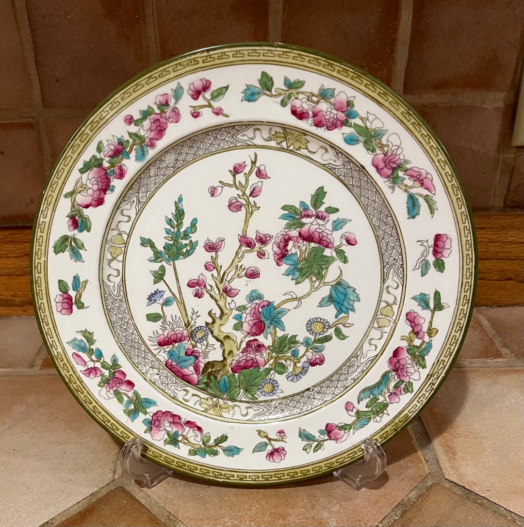 Straus Indian Tree Dinner Plate Etsy
