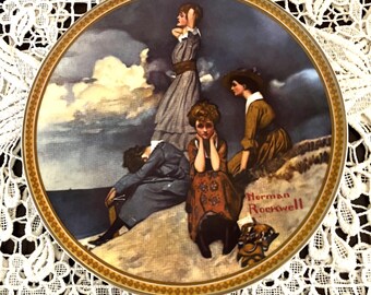 Waiting on the Shore Collectible Plate