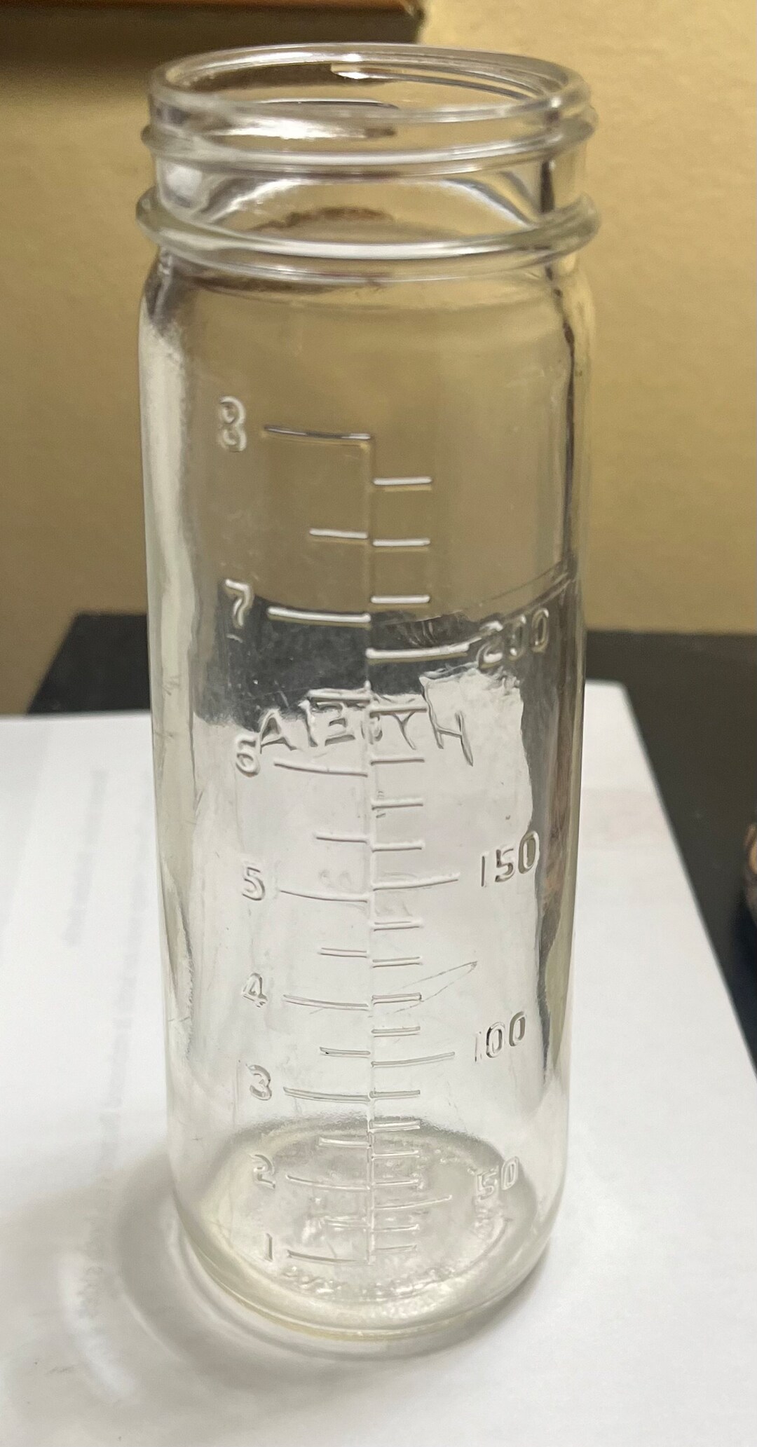 Vintage Hygeia Clear Glass Baby Bottle Etsy