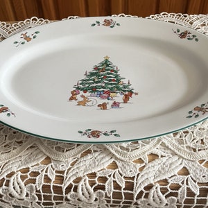 Whimsical Oval Christmas Platter