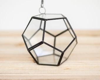 Glass Pentagon Shaped Terrarium - FAST SHIPPING