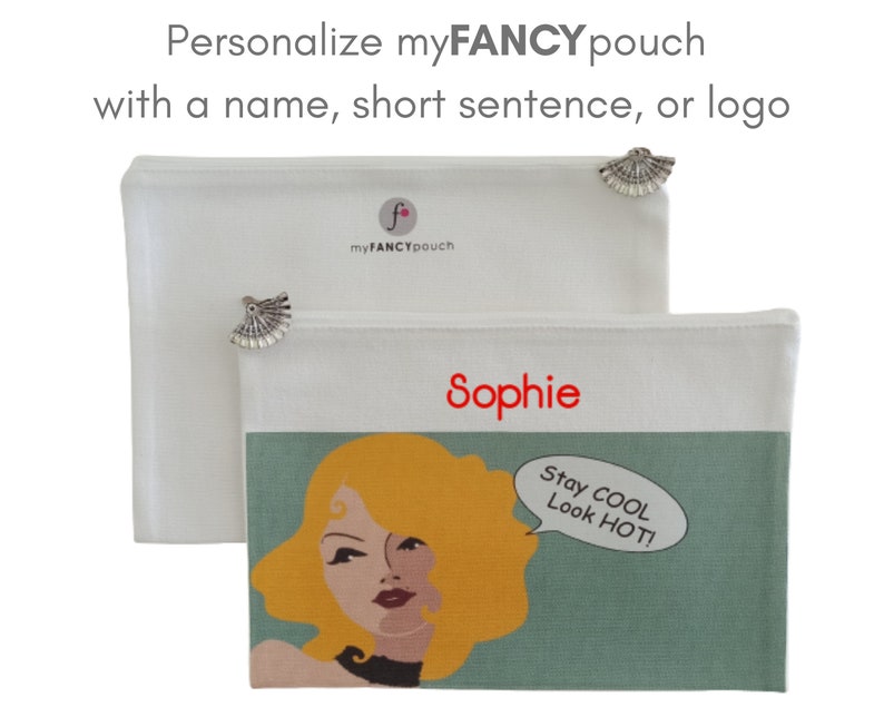 LOOK HOT Pop Art Style Hand Fan Menopause Hot Flashes Relief Etsy