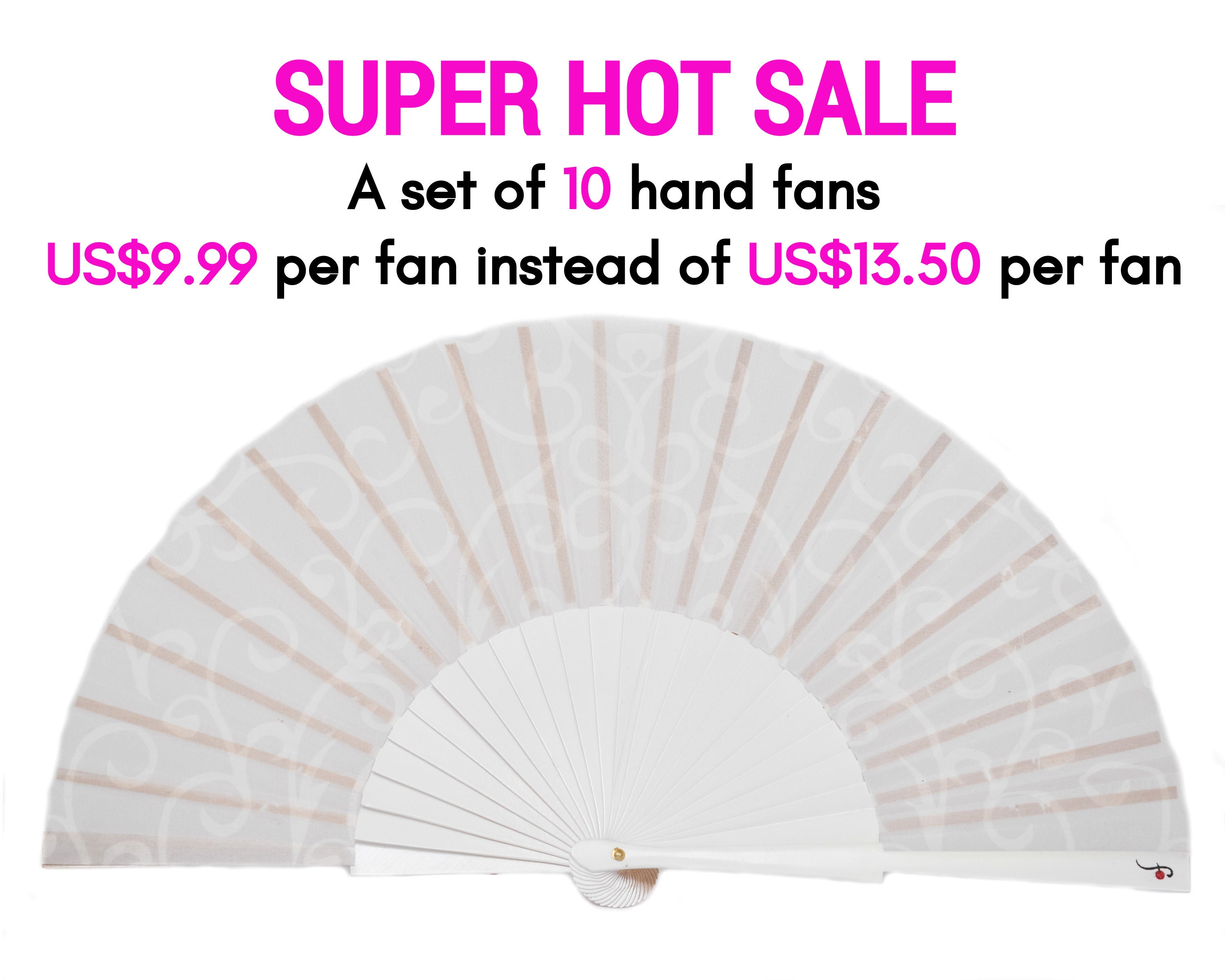 hand wedding fans
