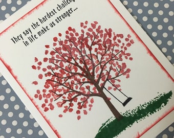 Colorful Tree Funny Encouragement card made with Stampin' Up stamps