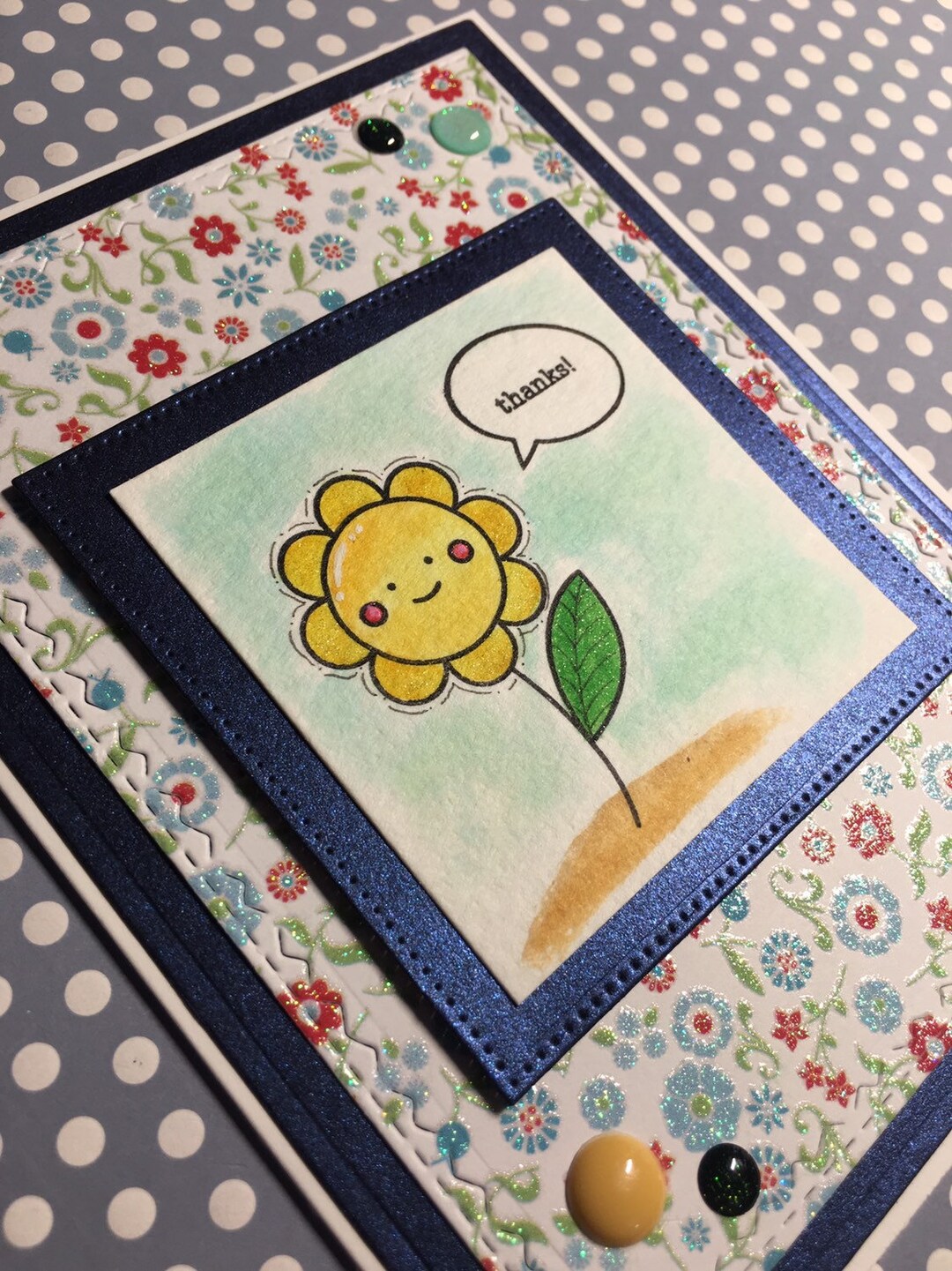 Thanks - Sunflower Card Made With Simon Says Stamp Stamp Set - Etsy